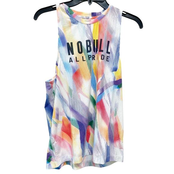 NoBull Women's All Pride Rainbow Racerback Tank Top Athletic Cross Fit Small - Picture 1 of 4